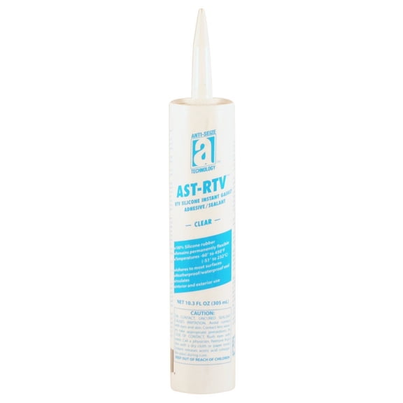 AST-RTV 27106 Clear 100% Silicone Adhesive/Sealant/Instant Gasket, 10.3 oz. Cartridge J101