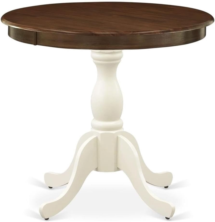 AST-WLW-TP Antique Kitchen Table - a Round Dining Table Top with ...