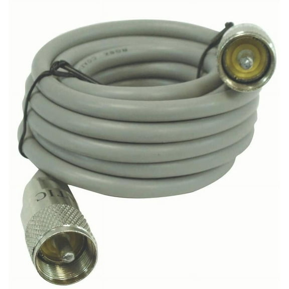 ASTATIC - RG8X 9' GREY COAX CABLE WITH PL259 CONNECTORS ON EACH END