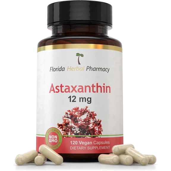 ASTAXANTHIN Supplement Capsules (120 Capsules), 12 mg Serving