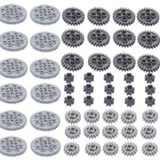 ASTEM 54Pcs MOC Technic-Gears Set, 8/ 16/ 24/ 40 Tooth Gear Mesh Securely, Compatible with Lego Technic-Parts