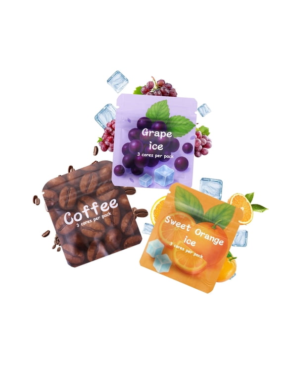 Breathing Necklace with Resistance, Wooden Breathe Free Necklace with Flavoured Filters, Only flavor packs