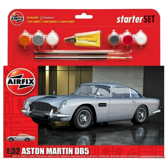 ASTON MARTIN DB5 SILVER (PLASTIC KIT) - 1/32 Scale (AX50089B) AirFix