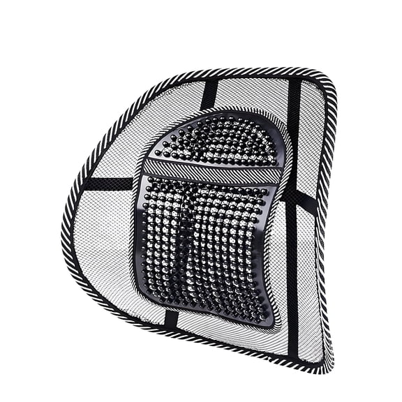 ASTOTSELL Lumbar Support Cushion Type S Ergonomic Mesh Back Support with Massage Beads for Lower Back Pain Relief, for Car Seat, Office Chair,Wheelchair