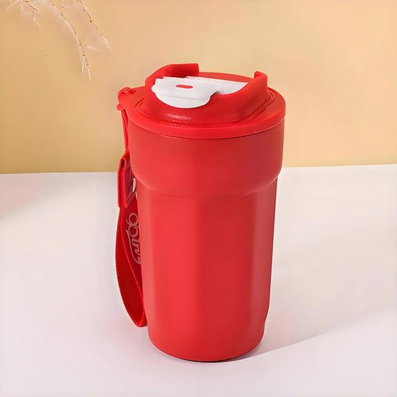 ASTOTSELL Travel Coffee Mug with Leak Proof Lid, 15oz Stainless Steel Insulated Travel Mug, for Hot and Cold Drinks, Tea/Beer - Red