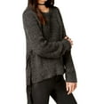 thumbnail image 1 of ASTR the Label Womens Lexie Side-Tie Crew Neck Pullover Sweater Gray L, 1 of 1