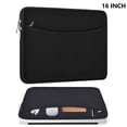 thumbnail image 1 of ASTRAEA 16 inch Laptop Sleeve Case, Shockproof Protective Notebook Cover Briefcase, Carrying Computer Bag with Accessory Pocket for 15" 16" MacBook, HP, Dell, Lenovo, Acer, Black, 1 of 7