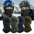 thumbnail image 1 of ASTRAEA 2-Pack Winter Warm Balaclava, Windproof Thermal Fleece Full Face Mask & Neck Cover, Ski Motorcycle Cycling Helmet Liner for Men Women, Black, 1 of 10