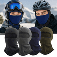 thumbnail image 1 of ASTRAEA 2-Pack Winter Warm Balaclava, Windproof Thermal Fleece Full Face Mask & Neck Cover, Ski Motorcycle Cycling Helmet Liner for Men Women, Blue, 1 of 10