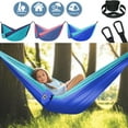 thumbnail image 1 of ASTRAEA Camping Hammock for Kids, Portable Kids Hammock with Tree Straps & Carabiners, Kids Camping Gear for Indoor/Outdoor Use, Blue, 1 of 6