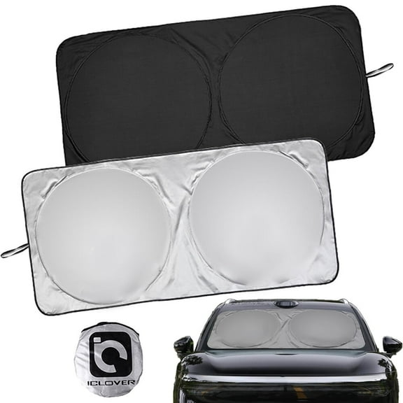 ASTRAEA Car Sun Shade with Clean Design, Foldable Front Auto Windshield Sun Shade, UV Protection Sun Visor for Heat Block (59"x33" )