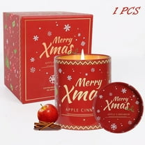 ASTRAEA Christmas Scented Candles - 1Pack Jar Aromatherapy Candles for Home Scented, Up to 50 Hours Burning Time | 100% Natural Soy Wax | Ideal Xmas Gift