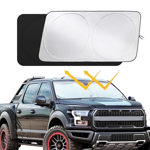 ASTRAEA Foldable Car Windshield Sun Shade, Jumbo Extra Large Car Front Window Visor Cover for Trucks Vans MPV Large Vehicles (59"x33.5")