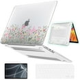 thumbnail image 1 of ASTRAEA For MacBook Air 13 inch Case 2025-2022 M4 A3240 M3 A3113 M2 A2681, Pattern Hard Shell Case + Keyboard Cover + Screen Protector, Flower, 1 of 8