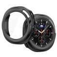 thumbnail image 1 of ASTRAEA For Samsung Galaxy Watch 8 Classic 46mm Screen Protector, HD Tempered Glass Screen Protector + Full Coverage Hard PC Bumper for Galaxy Watch 8 46mm, Black, 1 of 8