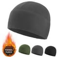 thumbnail image 1 of ASTRAEA [1 Pack] Winter Thermal Beanie Hat, Warm Fleece Helmet Liner Skull Cap for Men Women Running Bike Ski, Gray, 1 of 9