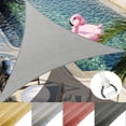 thumbnail image 1 of ASTRAEA Waterproof Sun Shade Sail 12' x 12', Triangle Canopy Sail UV Block Mesh Shade Cover Outdoor for Patio Backyard, Gray, 1 of 10