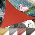 thumbnail image 1 of ASTRAEA Waterproof Sun Shade Sail 8' x 8', Triangle Canopy Sail UV Block Mesh Shade Cover Outdoor for Patio Backyard, Rust Red, 1 of 10