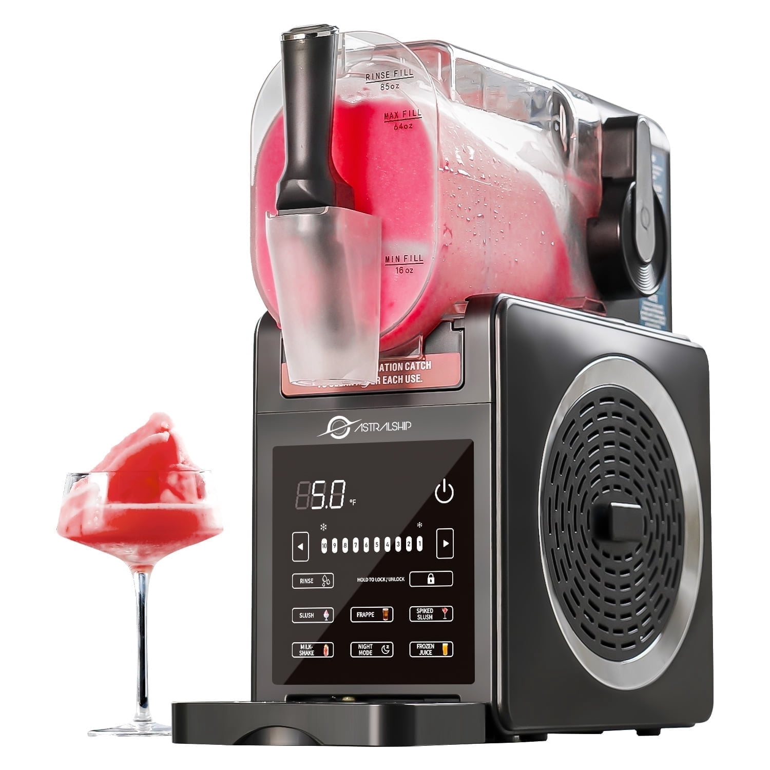 Slushie Machine 85oz, Frozen Drink Machine, Slushy machine for frozen drinks, 6 Preset Programs, LED Touch , Rinse, No Ice Needed, slushy maker for Milkshakes, Smoothie, Frappes, Margarita machine