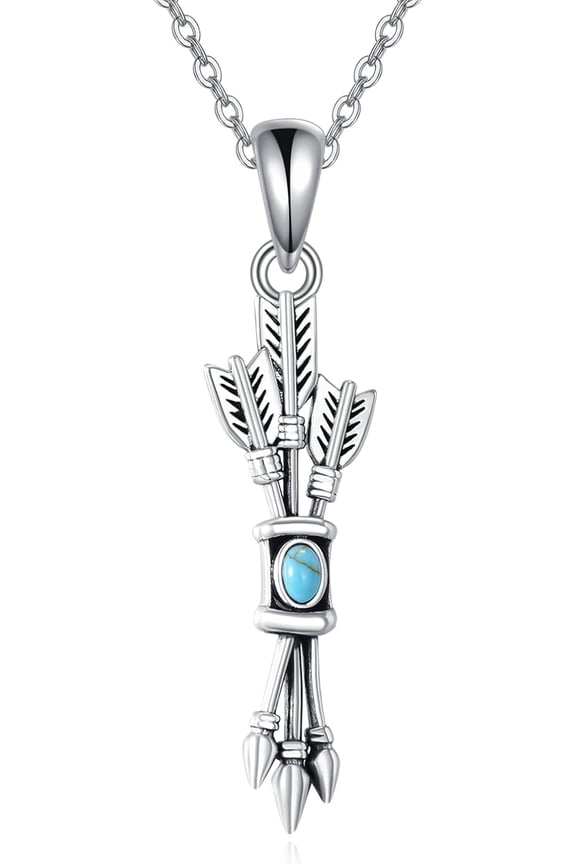 Arrow Necklace 925 Sterling Silver Bow Arrow Pendant Archery Necklace Arrow Jewelry Gifts for Women