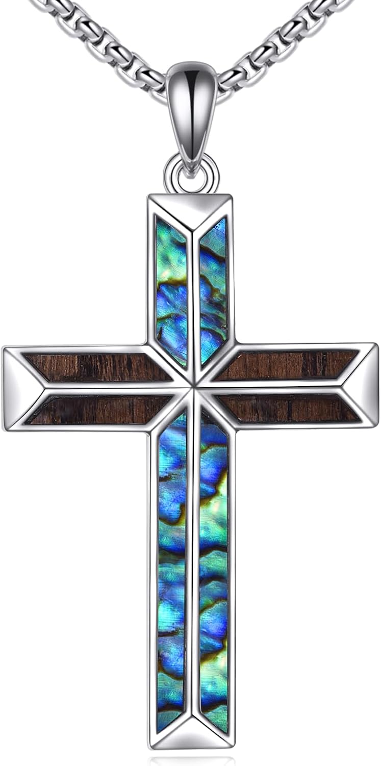ASTRKIP Cross Necklace Sterling Silver Crucifix Pendant Religious ...