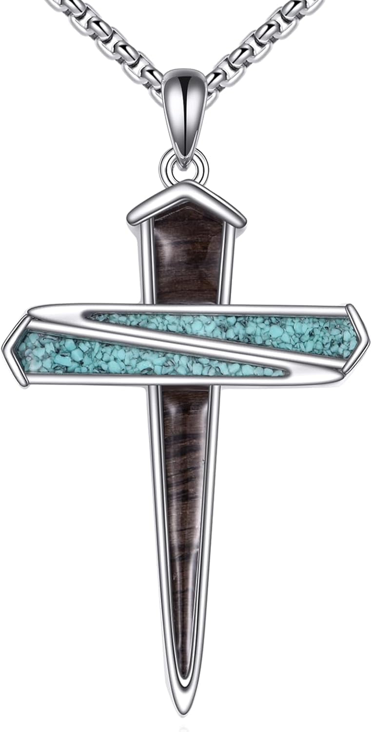 ASTRKIP Cross Necklace Sterling Silver Crucifix Pendant Religious ...