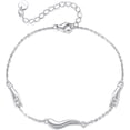 thumbnail image 1 of ASTRKIP Italian Horn Hand Bracelet 925 Sterling Silver Cornicello and Mano Cornuto Bracelet Ankle Italian Good Luck Protection Amulet Jewelry Gifts for Women, 1 of 6