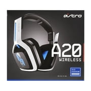 ASTRO Gaming A20 Wireless Headset Gen 2 - Compatible With PlayStation 4 & 5 / PC / Mac - White/Blue