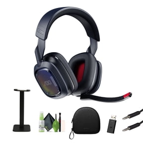 ASTRO Gaming A30 Wireless Gaming Headset for PS5, PS4, Nintendo Switch, PC, Android, Bluetooth, 3D Audio Compatible, Detachable Boom Microphone, Bundle with Headphon Stand + More (Blue)
