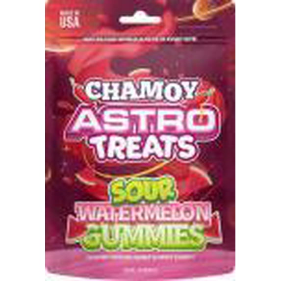 ASTRO TREATS - CHAMOY WATERMELON GUMMIES 4 Oz. Pack of 1.