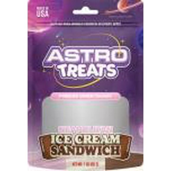 ASTRO TREATS FREEZE DRIED CANDY - NEAPOLITAN ICE CREAM 1 Oz. Pack of 1.