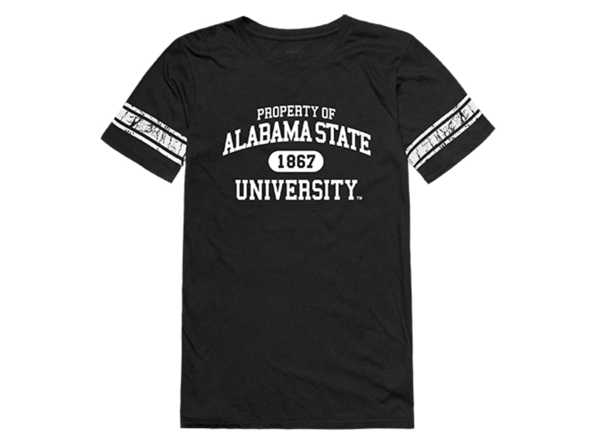 ASU Alabama State University Womens Property TShirt Black