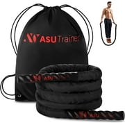 ASU Trainer Exercise Jump Rope Weighted Jump Ropes for Fitness with Nylon Sleeve and Bag 3lb