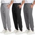 thumbnail image 1 of ASUDESIRE 3 Pack Men's Athletic Pants Sweatpants Workout Jogger with Pockets for Running Jogging Hiking Upgraded Premium Fabric, 1 of 7