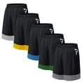thumbnail image 1 of ASUDESIRE 5 Pack Men's Athletic Shorts Mesh Workout Gym Activewear Basketball Shorts 8" Inseam With Pockets, 1 of 7