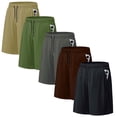 thumbnail image 1 of ASUDESIRE 5 Pack Men's Athletic Shorts Mesh Workout Gym Activewear Basketball Shorts 8" Inseam With Pockets, 1 of 7