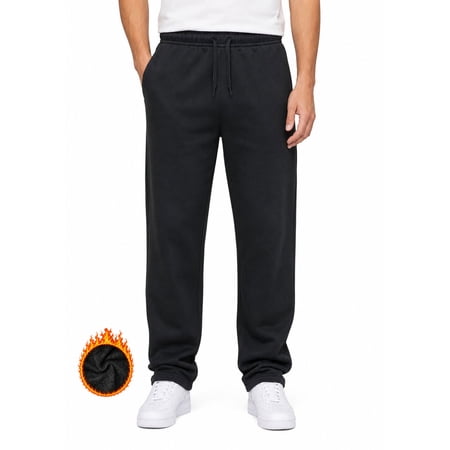 ASUDESIRE Men's Sweatpants Fleece Straight Active Athletic Pants Running Workout Gym Pants with Pockets