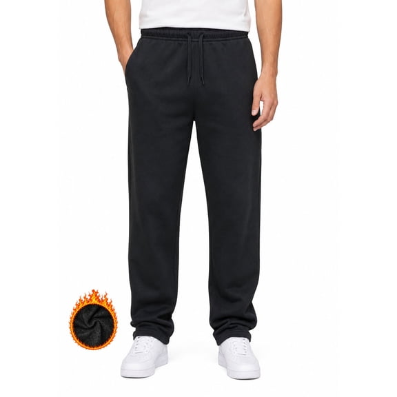 ASUDESIRE Men's Sweatpants Fleece Straight Active Athletic Pants Running Workout Gym Pants with Pockets