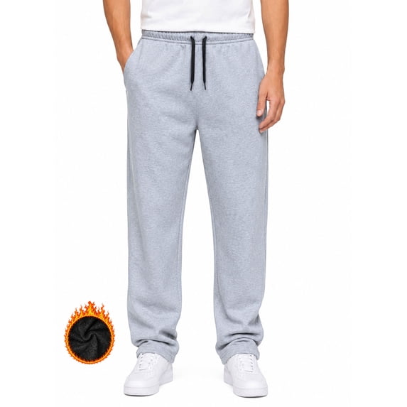 ASUDESIRE Men's Sweatpants Fleece Straight Active Athletic Pants Running Workout Gym Pants with Pockets