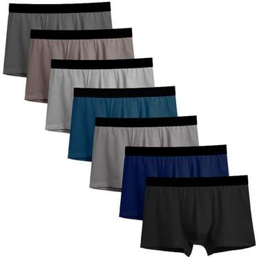 ASUDESIRE Men's Underwear Boxer Briefs Modal Cotton Trunks Super Soft Underwear 7 Pack for a Week Gradient-L