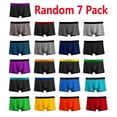 thumbnail image 1 of ASUDESIRE Men's Underwear Boxer Briefs Modal Cotton Trunks Super Soft Underwear 7 Pack for a Week Random-M, 1 of 6