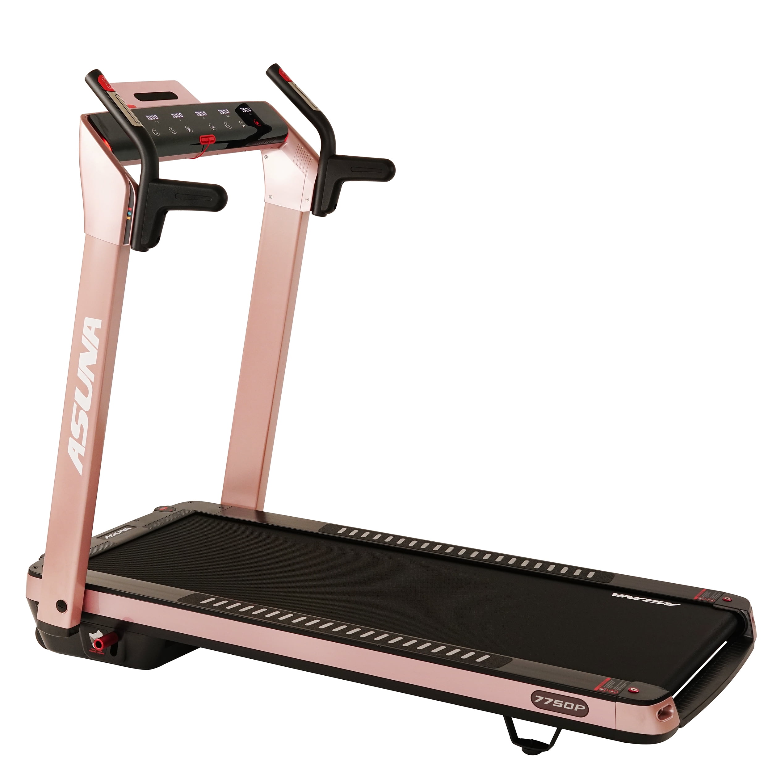 ASUNA SpaceFlex Motorized Treadmill with Auto Incline Wide Folding Belt 7750Pink