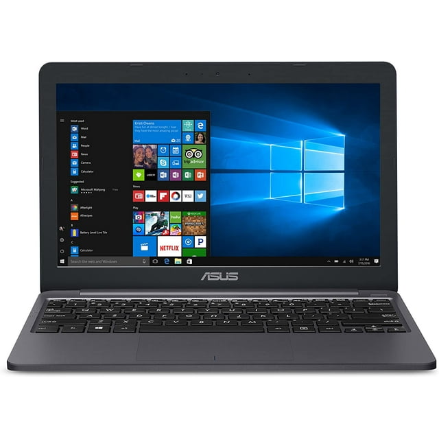ASUS 11.6" PC Laptop, Intel Celeron N4000, 4GB RAM, 64GB SSD, Windows 10 in S Mode, Star Grey, L203MA-DS04