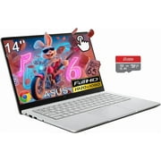 ASUS 14" Touchscreen Students Chromebook, FHD Anti-Glare Display, Intel Celeron N4500 (> i3-1115G4), 8GB RAM, 160GB Storage (128GB eMMC + 32GB SD Card), Wi-Fi, Chrome OS, with 5ave 6-in-1 Kit