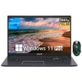 thumbnail image 1 of ASUS 15.6” Vivobook Go Slim Laptop, Thin & Portable Laptop for Student Business, Intel Dual Core N4500, 4GB RAM, 128GB SSD, WiFi, Bluetooth, Windows 11 Pro, Star Black, 1 of 7