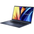 thumbnail image 1 of ASUS 2023 M15 VivoBook 15.6'' Lay-Flat FHD Laptop PC AMD 6-Core Ryzen 5 4600H 40GB DDR4 1TB NVMe SSD Radeon Vega Graphics USB-C WiFi AC Webcam HDMI Backlit KB Fingerprint Windows 11 Home w/RE USB, 1 of 5