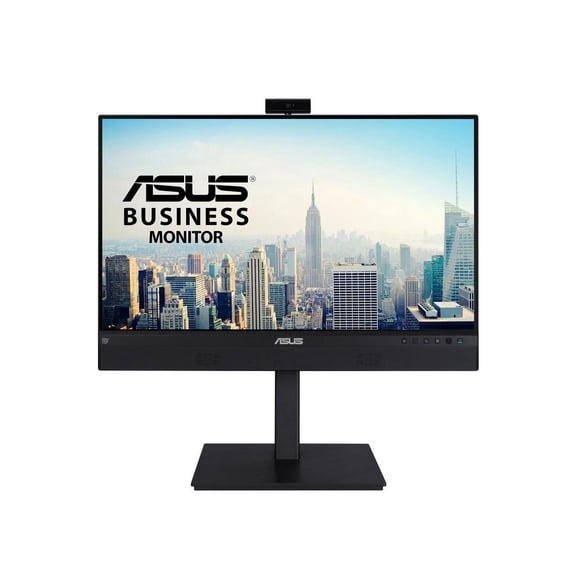 ASUS 23.8 1080P Video Conferencing Monitor (BE24ECSNK) - Full HD, IPS, Built-in Adjustable 2MP Webcam, AI Noise-canceling Mic, Eye Care, USB-C Docking, RJ45, Height Adjustable, HDMI, Zoom Certified