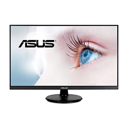 ASUS 27" 1080P Monitor (VA27DQ) - Full HD, IPS, 75Hz, Speakers, Adaptive-sync/FreeSync(tm), Low Blue Light, Flicker Free, VESA Mountable, Frameless, HDMI, VGA, DisplayPort, Tilt Adjustable
