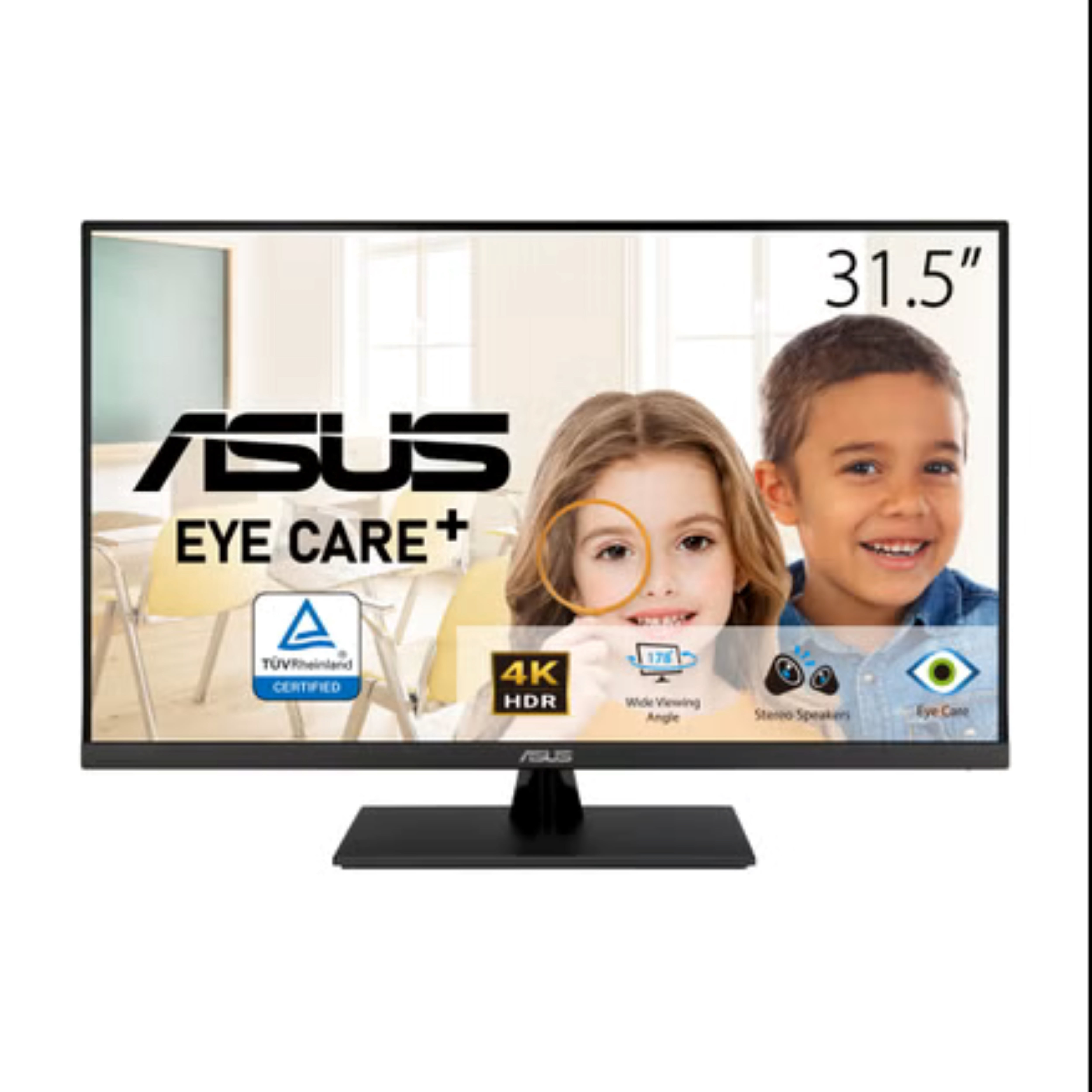 ASUS VP327Q 31.5 4K UHD Monitor, VA, 60Hz, 4ms, HDR10, 99% sRGB, Adaptive-Sync