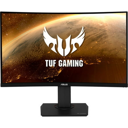 ASUS - Gaming 31.5 LCD Curved FreeSync Monitor with HDR (DisplayPort HDMI) - Black